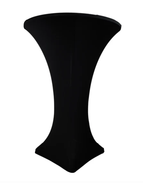 Spandex Cocktail Table Cover Black